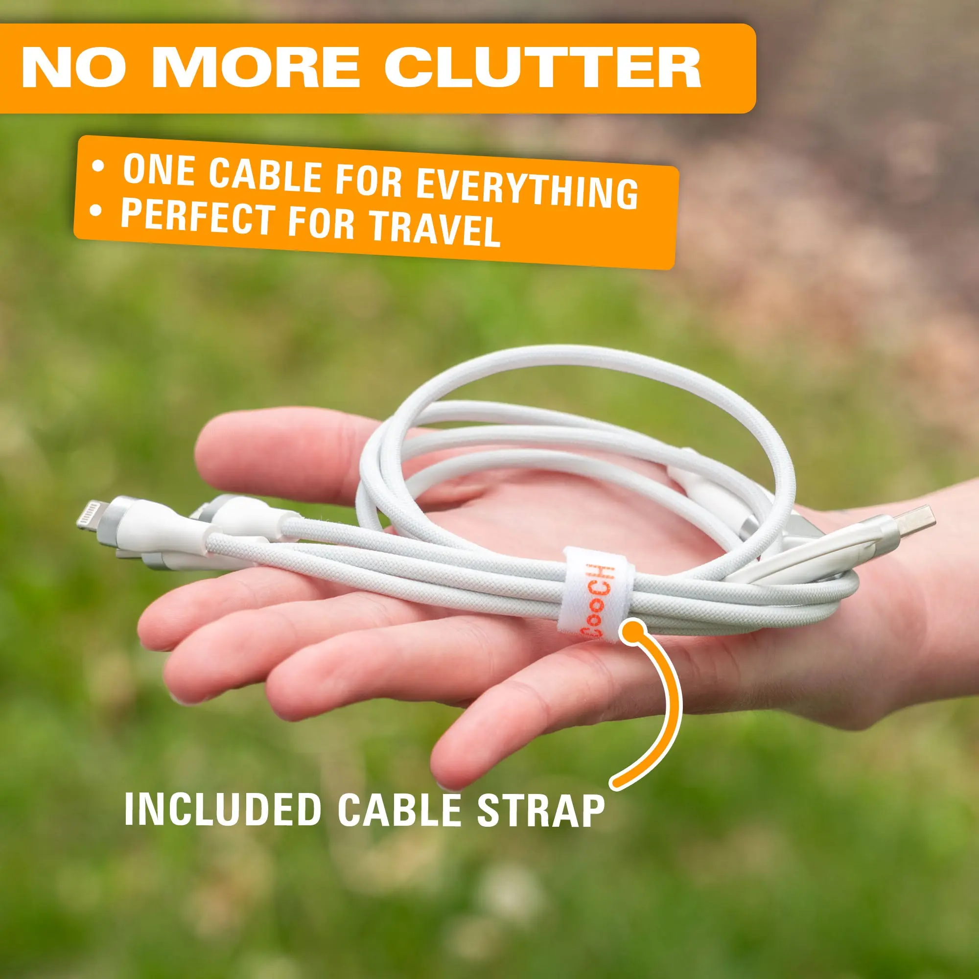 JuiceCord 6-in-1 - 65W Charging Cable (4FT) with USB-A, USB-C, Micro USB, and Lightning - Image 6