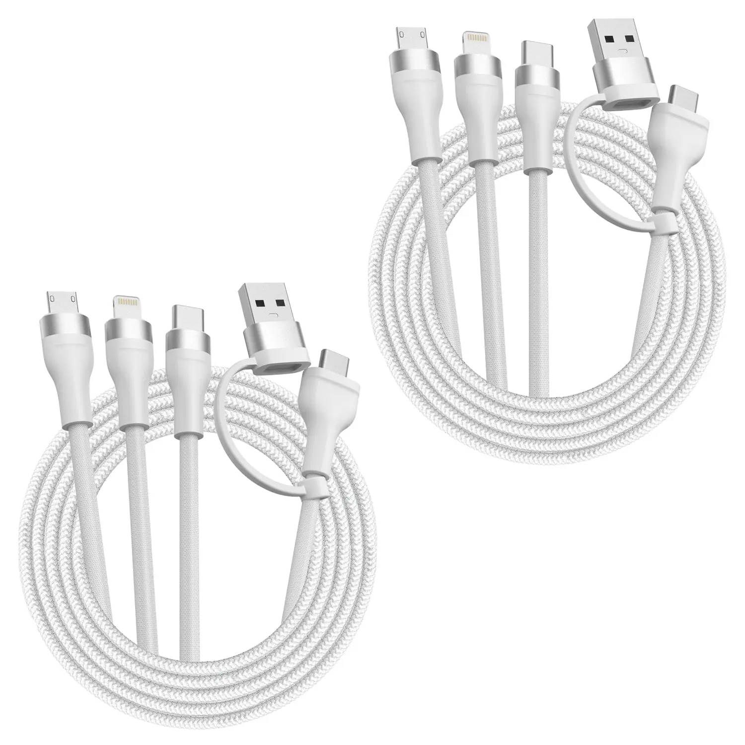 JuiceCord 6-in-1 - 65W Charging Cable (4FT) with USB-A, USB-C, Micro USB, and Lightning - Image 7