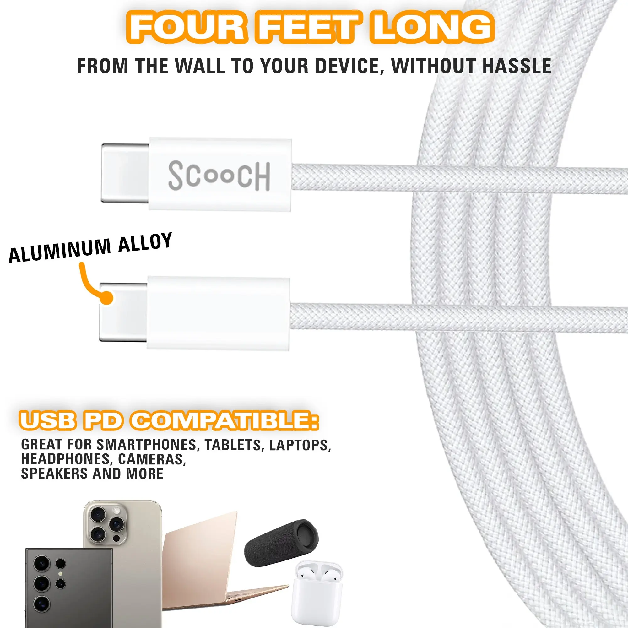 JuiceCord C - 60W Charging Cable (4FT) USB-C to USB-C - Image 3